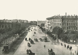 De Vesterbrogade, Kopenhagen, Denemarken, 1895