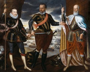 De overwinnaars van Lepanto: Jan van Oostenrijk, Marcantonio Colonna, Sebastiano Venier, ca. 1575
