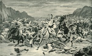 De Overwinning van Kandahar Cavalerie Achtervolging naar de Arghandab Rivier, 1901