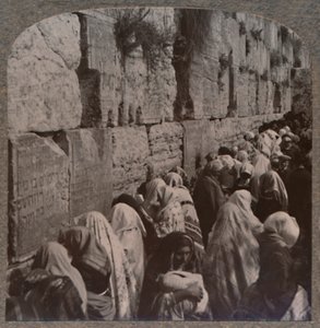 De Klaagmuur van de Joden, Jeruzalem, ca. 1900