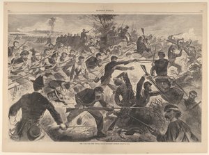 De oorlog voor de Unie, 1862 - Een bajonetaanval Harpers Weekly, Vol. VII, 12 juli 1862 door Unbekannt