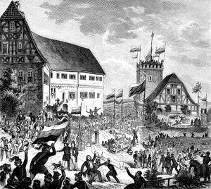 Het Wartburgfestival op 12 juni 1848, 1848 door Unbekannt