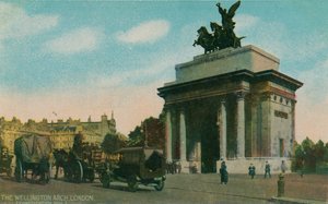 De Wellington Arch, Londen, ca. 1910 door Unbekannt