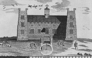 Het westelijke uitzicht van Lumley-Castle, ca. 1767 door Unbekannt