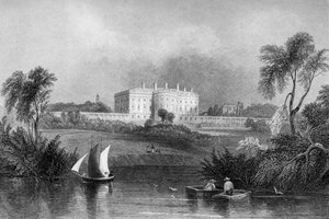 Het Witte Huis, Washington D.C., VS, 1841 door Unbekannt