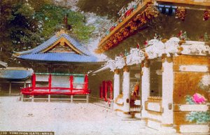 De Yomeimon Poort van de Tosho-gu Heiligdom, Nikko, Japan door Unbekannt