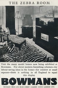De Zebra Kamer - Bowmans, 1933 door Unbekannt