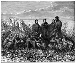 De Zulu, Zuid-Afrika, c1890