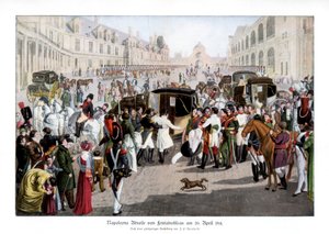 Het afscheid in Fontainebleau, Frankrijk, 20 april 1814, 1900 door Unbekannt