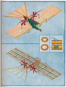 Het vliegtuig voorgesteld door Henson in zijn patent van 1842, ca. 1936-1937