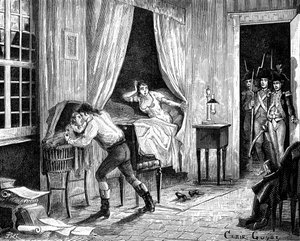 De arrestatie van Camille Desmoulins, 31 maart 1794 door Unbekannt