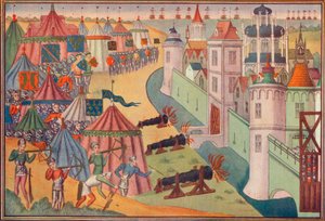 De aanval op de sterke stad Afrika, 1390 1905 door Unbekannt