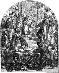 De baronnen die hun rechten afdwingen van koning Hendrik III