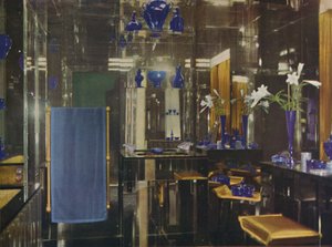 De badkamer in Gayfere House, Londen, 1936 door Unbekannt