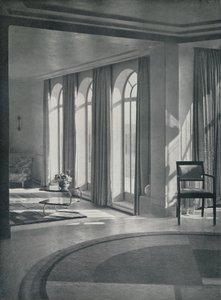 De grote kamer op Yaffle Hill, Broadstone, Dorset, 1933 door Unbekannt