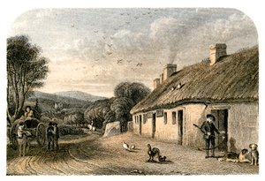 De geboorteplaats van Robert Burns, Alloway, South Ayrshire, Schotland door Unbekannt