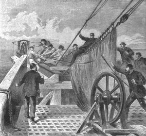 Het breken van de Atlantische kabel aan boord van de Great Eastern, 2 augustus 1865 door Unbekannt