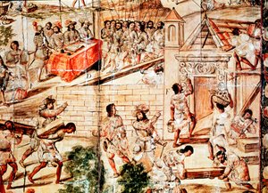 De bouw van Mexico-Stad