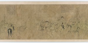 De gevangenschap van Cai Wenji, Ming-dynastie, 14e-15e eeuw door Unbekannt