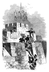 De verovering van Ting-Hae, China, 1841 door Unbekannt