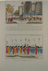 De sloop van de Bastille, 14 juli 1789, 1789 door Unbekannt