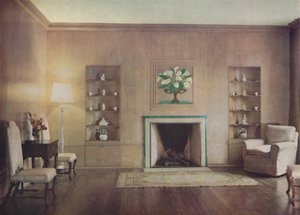 De salon van het huis van Lord Vernon, ontworpen door Oliver Hill, F.R.I.B.A., Londen door Unbekannt