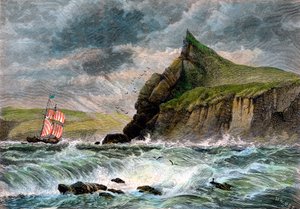 De ingang van Fowey Harbour, Cornwall