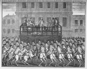 De executie van koning Karel I, 30 januari 1649 door Unbekannt