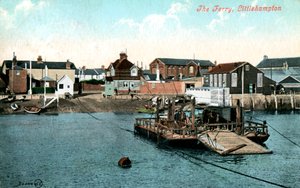 De veerboot bij Littlehampton, West Sussex, 1907 door Unbekannt