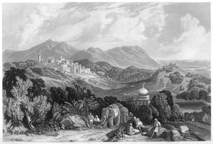 Het fort van Nahan in het domein van Oude, India, ca. 1860