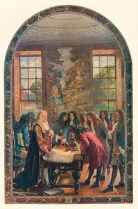 De oprichting van de Bank of England, 1694 door Unbekannt