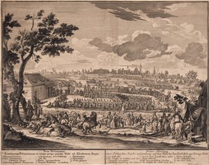 De vrije verkiezing van Augustus II in Wola, buiten Warschau, in 1697, 1700 door Unbekannt