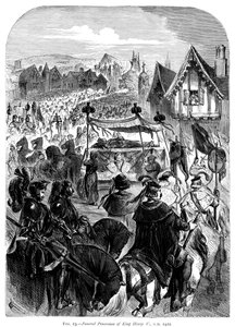 De begrafenisstoet van koning Hendrik V, 1422