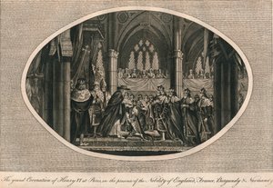 De grote kroning van Hendrik VI van Engeland in Parijs, 1431 1793 door Unbekannt