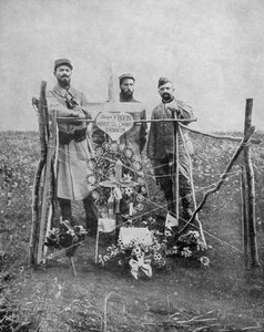 Het graf van sergeant Jean Bouin, Franse soldaat, Frankrijk, Eerste Wereldoorlog, 1915 door Unbekannt