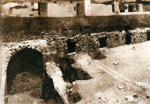 Het grote terras op de criptoportico, Pompeii, Italië, ca. 1900s