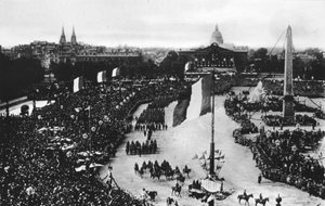De grote overwinningsparade, Parijs, Frankrijk, 14 juli 1919 door Unbekannt