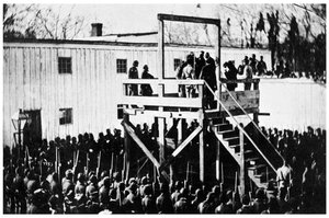 De ophanging van Henry Wirz, Washington DC, VS, 1865 1955