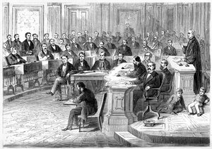 De afzetting van Andrew Johnson, 5 maart 1868, 1872 door Unbekannt