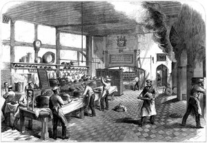 De keuken van Charterhouse School, Godalming, Surrey, 1867