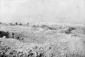 Het landschap van Mort-Homme, Verdun, Frankrijk, Eerste Wereldoorlog, 1917 door Unbekannt