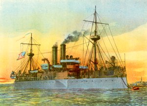 De laatste zonsondergang van de Maine, 1898