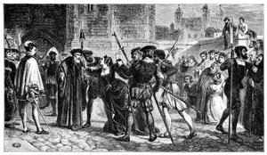 De ontmoeting van Sir Thomas More en zijn dochter, Margaret door Unbekannt