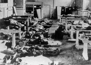 Het mortuarium, Barcelona, Catalonië, Spanje, Spaanse Burgeroorlog door Unbekannt