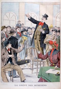 De staking van de muzikanten, 1902 door Unbekannt