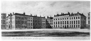 De noord- en zuidkant van Soho Square, Londen, 1826 1907 door Unbekannt