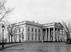 Het noordportiek van het Witte Huis, Washington D.C., VS door Unbekannt