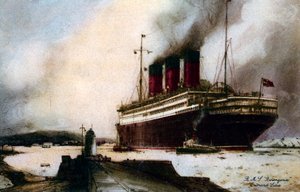 De oceaanstomer RMS Berengaria, 20e eeuw door Unbekannt