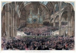 De opening van het nieuwe Alexandra Palace, Muswell Hill, 1 mei 1875