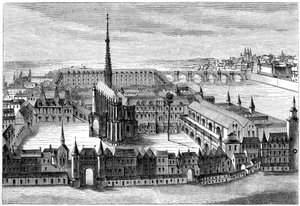 Het paleis, 16e eeuw 1849 door Unbekannt